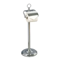 Miller - Classic Freestanding Toilet Roll Holder With Lid