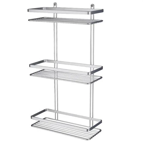 Eurosh Satina Shower Storage Basket - Chrome 3 Tier (56590) 2 Eurosh Satina Shower Storage Basket - Chrome 3 Tier (56590) - Image 2