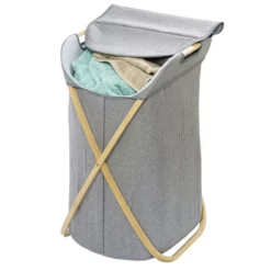 Wenko Bahari Bamboo Foldable Laundry Bin -smedbo shop 62211100 d1