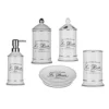Victorian Plumbing 5 Piece 'Le Bain' White Ceramic Bathroom Set