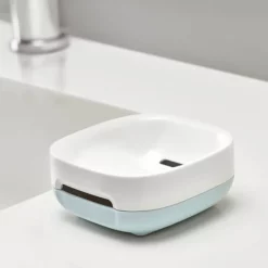 Joseph Joseph Bathroom Joseph Joseph Slim Compact Soap Dish - White/Blue