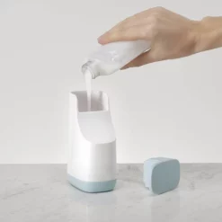 Joseph Joseph Bathroom Joseph Joseph Slim Compact Soap Dispenser - White/Blue -smedbo shop 70503 d3