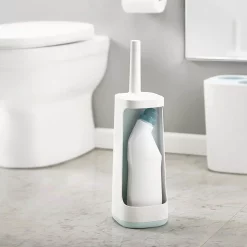 Joseph Joseph Bathroom Joseph Joseph Flex Plus Smart Toilet Brush & Holder With Storage Caddy - White/Blue -smedbo shop 70507 d1