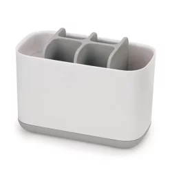 Joseph Joseph Bathroom Joseph Joseph Easy-Store Large Toothbrush Caddy - White/Grey