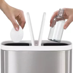 Joseph Joseph Bathroom Joseph Joseph Split 6L Stainless Steel Bathroom Recycling Bin -smedbo shop 70520 d1