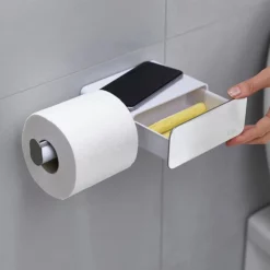 Joseph Joseph Bathroom Joseph Joseph EasyStore Steel Toilet Roll Holder