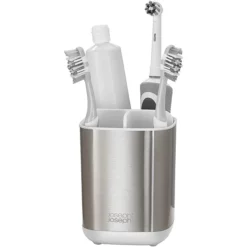 Joseph Joseph Bathroom Joseph Joseph EasyStore Steel Toothbrush Holder -smedbo shop 70530 d1
