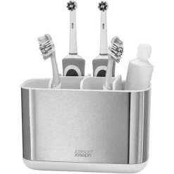 Joseph Joseph Bathroom Joseph Joseph EasyStore Steel Large Toothbrush Holder -smedbo shop 70531 d1