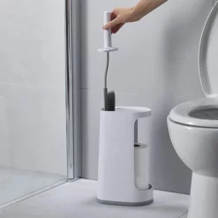 Joseph Joseph Bathroom Joseph Joseph Flex Store Toilet Brush With Extra-large Caddy - Grey/White