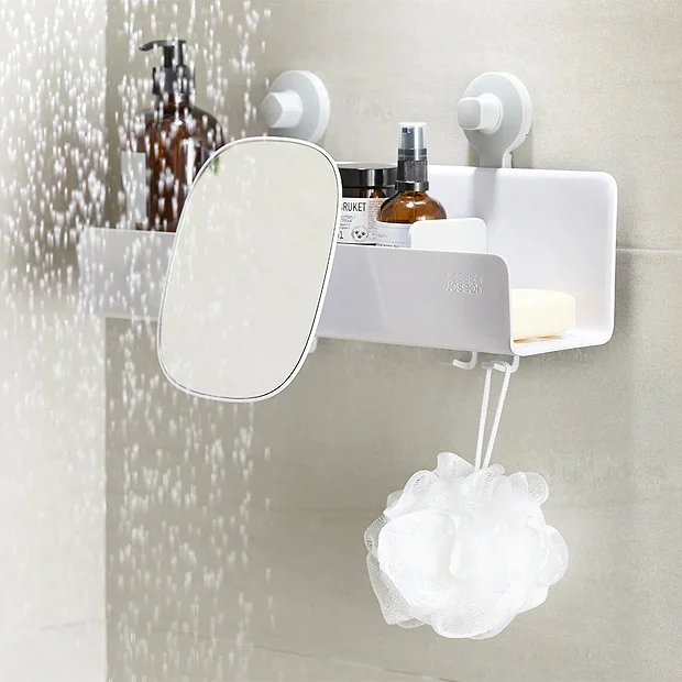Joseph Joseph Bathroom Joseph Joseph EasyStore Large Shower Shelf With Removable Mirror 3 Joseph Joseph Bathroom Joseph Joseph EasyStore Large Shower Shelf With Removable Mirror - Image 3