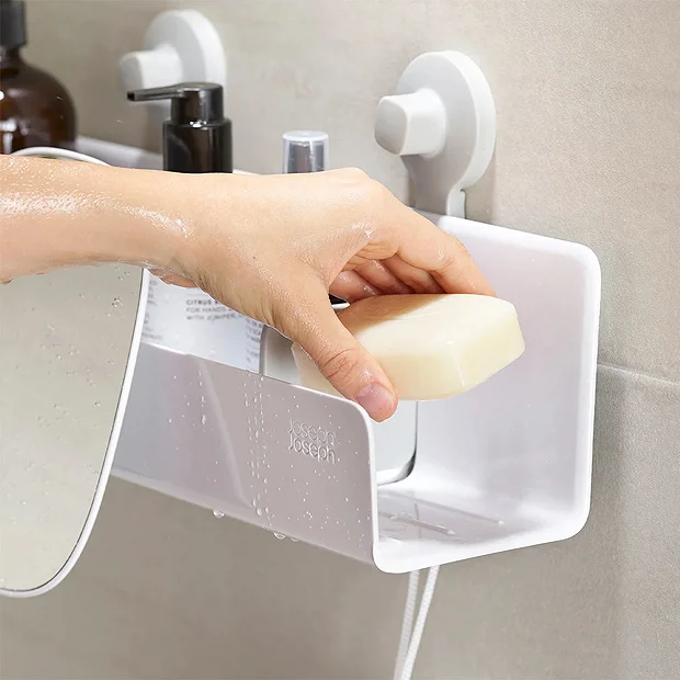 Joseph Joseph Bathroom Joseph Joseph EasyStore Large Shower Shelf With Removable Mirror 4 Joseph Joseph Bathroom Joseph Joseph EasyStore Large Shower Shelf With Removable Mirror - Image 4