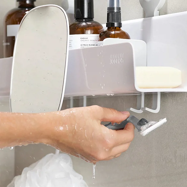 Joseph Joseph Bathroom Joseph Joseph EasyStore Large Shower Shelf With Removable Mirror 5 Joseph Joseph Bathroom Joseph Joseph EasyStore Large Shower Shelf With Removable Mirror - Image 5