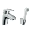 Hansgrohe Logis Single Lever Basin Mixer With Bidet Spray And 160cm Shower Hose
