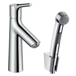 Hansgrohe Talis S Single Lever Basin Mixer With Bidet Spray And 160cm Shower Hose