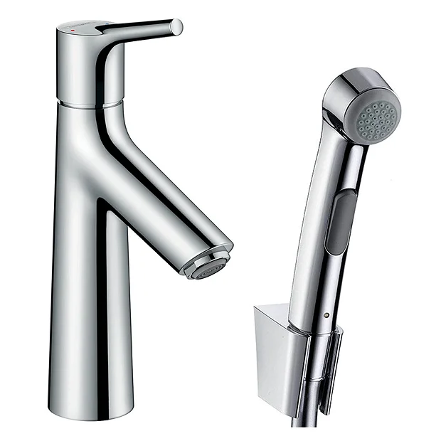 Hansgrohe Talis S Single Lever Basin Mixer With Bidet Spray And 160cm Shower Hose 1 Hansgrohe Talis S Single Lever Basin Mixer With Bidet Spray And 160cm Shower Hose