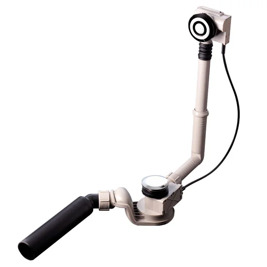 Geberit - Push Control Bath Trap, Overflow And Pop Up Waste - Chrome - High 1 Geberit - Push Control Bath Trap, Overflow And Pop Up Waste - Chrome - High