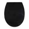 Aqualona Duroplast Soft Close Toilet Seat With Quick Release - Black