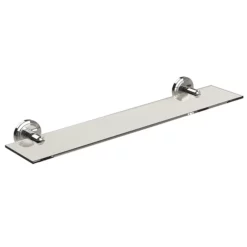 Miller Oslo Polished Nickel Glass Shelf