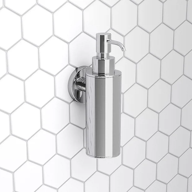 Victorian Plumbing Orion Wall Mounted Soap Dispenser - Chrome 2 Victorian Plumbing Orion Wall Mounted Soap Dispenser - Chrome - Image 2