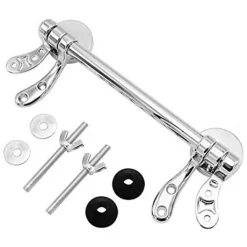 Victorian Plumbing Chrome Bar Hinge Set For Wooden Toilet Seats
