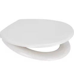 Euroshowers Pearl Anti-Bacterial Toilet Seat With Stainless Steel Hinges