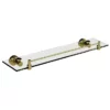 Miller Bond Brushed Brass Glass Shelf