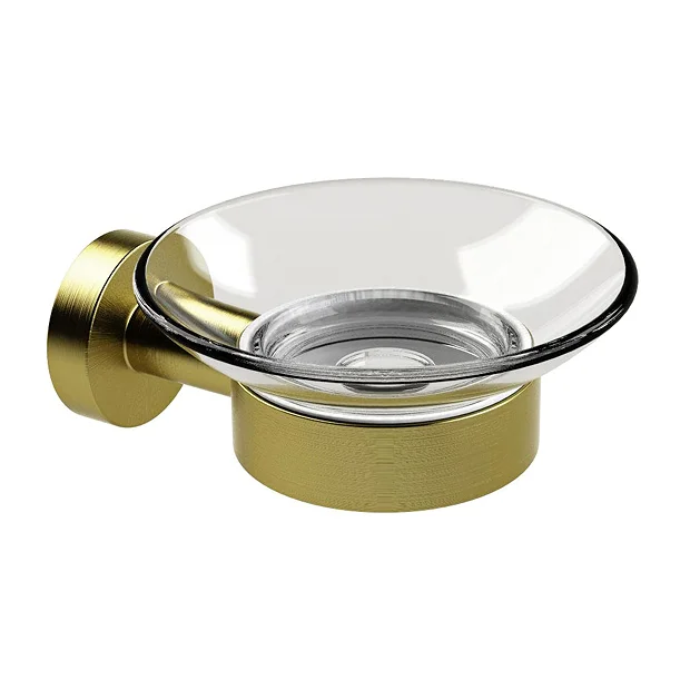 Miller Bond Brushed Brass Soap Dish 1 Miller Bond Brushed Brass Soap Dish