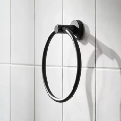 Miller Bond Black Towel Ring
