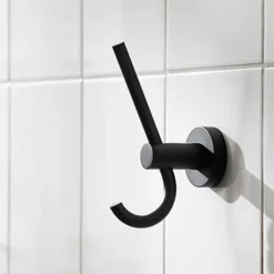 Miller Bond Black Double Robe Hook