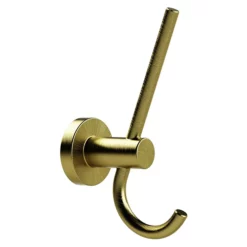 Miller Bond Brushed Brass Double Robe Hook
