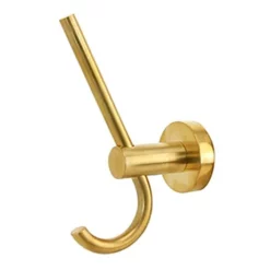 Miller Bond Polished Untreated Brass Double Robe Hook -smedbo shop 8712mp l