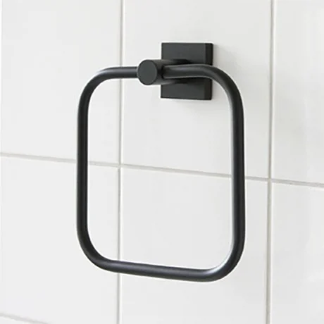 Miller Atlanta Matt Black Towel Ring 1 Miller Atlanta Matt Black Towel Ring