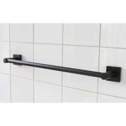 Miller Atlanta 495mm Matt Black Towel Rail