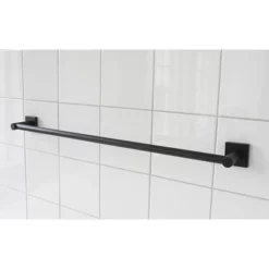 Miller Atlanta 645mm Matt Black Towel Rail