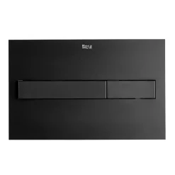 Roca PL7 Operating Panel Dual Flush Plate - Matt Black