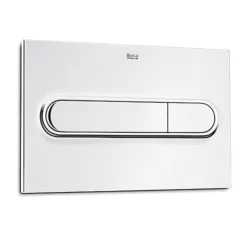Roca PL1 Dual Flush Plate For Concealed Cisterns - Chrome