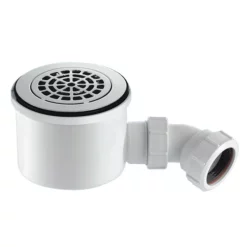 McAlpine Plumbing Product McAlpine 90mm Chrome Plated Brass Grid Fast Flow Easy Clean Shower Waste