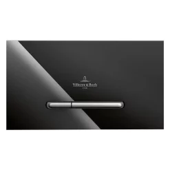 Villeroy & Boch Villeroy And Boch ViConnect Glass Glossy Black Dual Flush Plate -smedbo shop 922160rb d1