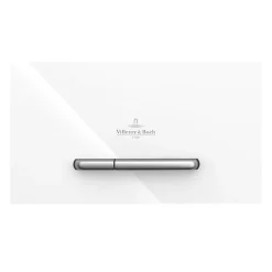 Villeroy & Boch Villeroy And Boch ViConnect Glass Glossy White Dual Flush Plate -smedbo shop 922160re d1