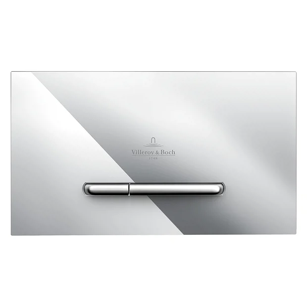 Villeroy & Boch Villeroy And Boch ViConnect Chrome Dual Flush Plate 1 Villeroy & Boch Villeroy And Boch ViConnect Chrome Dual Flush Plate