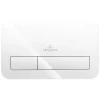 Villeroy & Boch Villeroy And Boch ViConnect Glass Glossy White Dual Flush Plate
