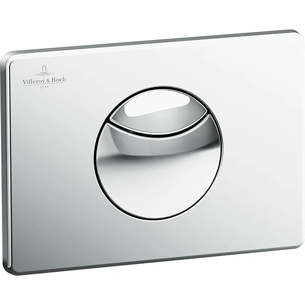 Villeroy & Boch Villeroy And Boch ViConnect Chrome Dual Flush Plate 2 Villeroy & Boch Villeroy And Boch ViConnect Chrome Dual Flush Plate - Image 2