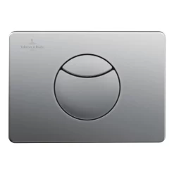 Villeroy & Boch Villeroy And Boch ViConnect Brushed Chrome Dual Flush Plate