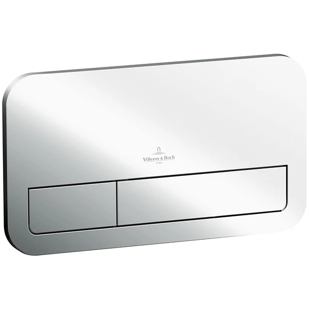 Villeroy & Boch Villeroy And Boch ViConnect Chrome Dual Flush Plate 2 Villeroy & Boch Villeroy And Boch ViConnect Chrome Dual Flush Plate - Image 2