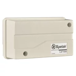 Xpelair LV100S Simply Silent 4" Square SELV Bathroom Fan + Wall Kit