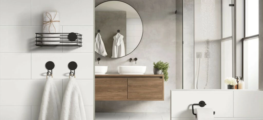 smedbo shop 3 smedbo shop -smedbo shop Beslagsboden puck serie i mattsvart i gratt badrum 3