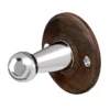 Urlington Bathroom Burlington Single Robe Hook - Walnut