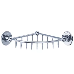 Urlington Bathroom Burlington - Chrome Shallow Corner Basket