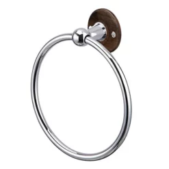Urlington Bathroom Burlington Towel Ring - Walnut