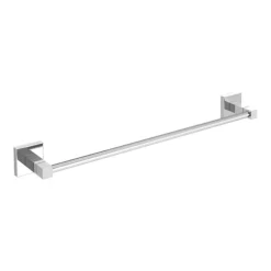 Milan Bathroom Milan 50cm Wall Mounted Single Towel Rail - Chrome